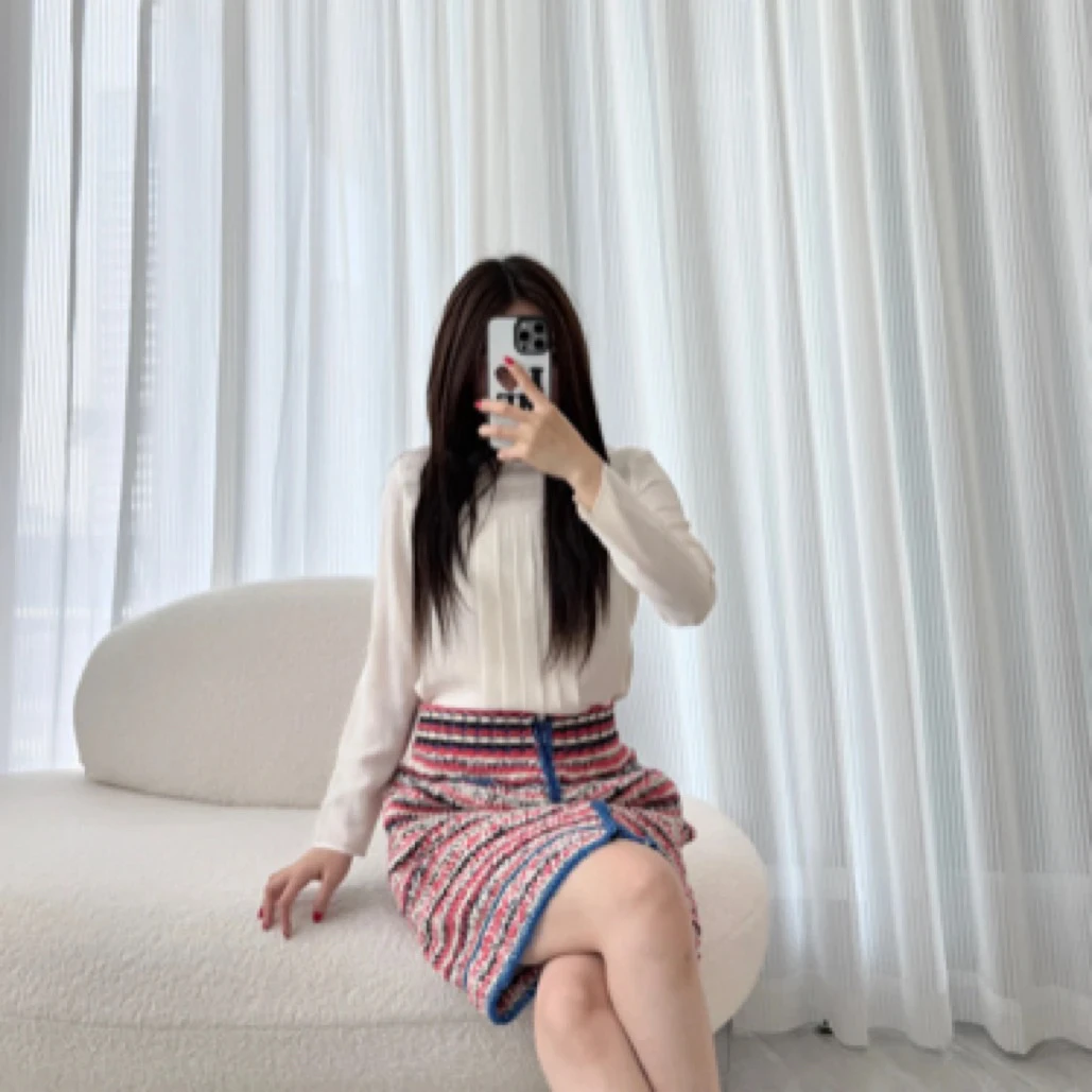 99新 Chanel/香奈儿 A100192/彩色半身裙/尺码36
