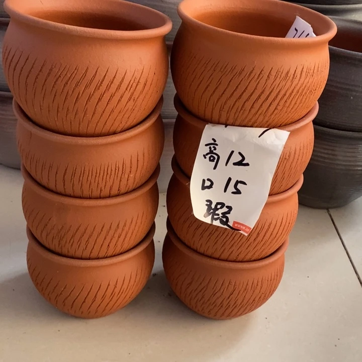 粗陶红陶绿植花盆957