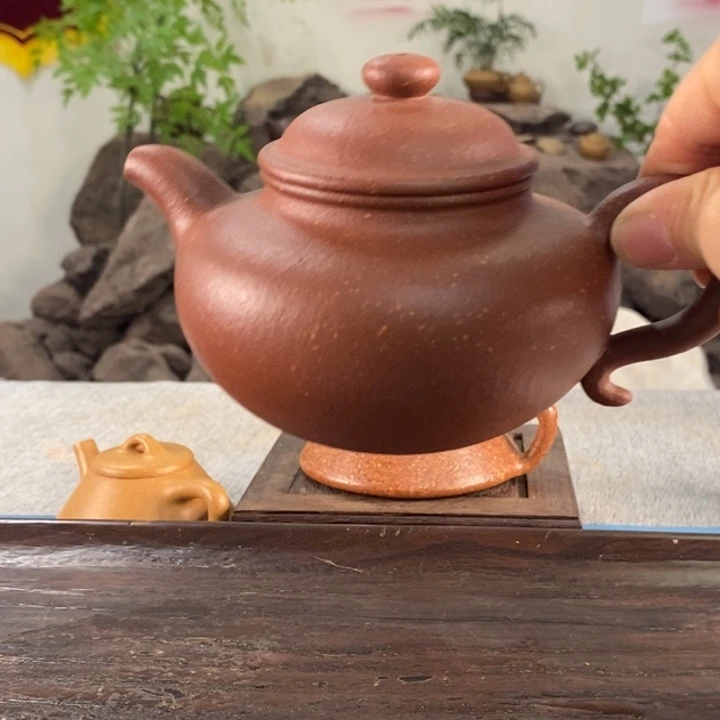 紫砂茶壶红降坡莲子270左右的容量点汤工艺