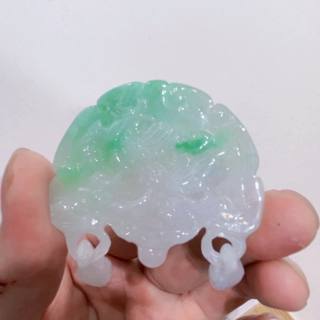 翡翠合金吊坠(赠链)代编织