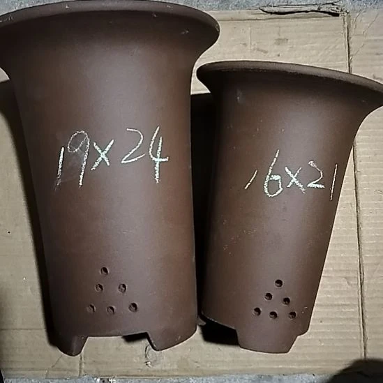 紫砂兰花盆两个紫砂