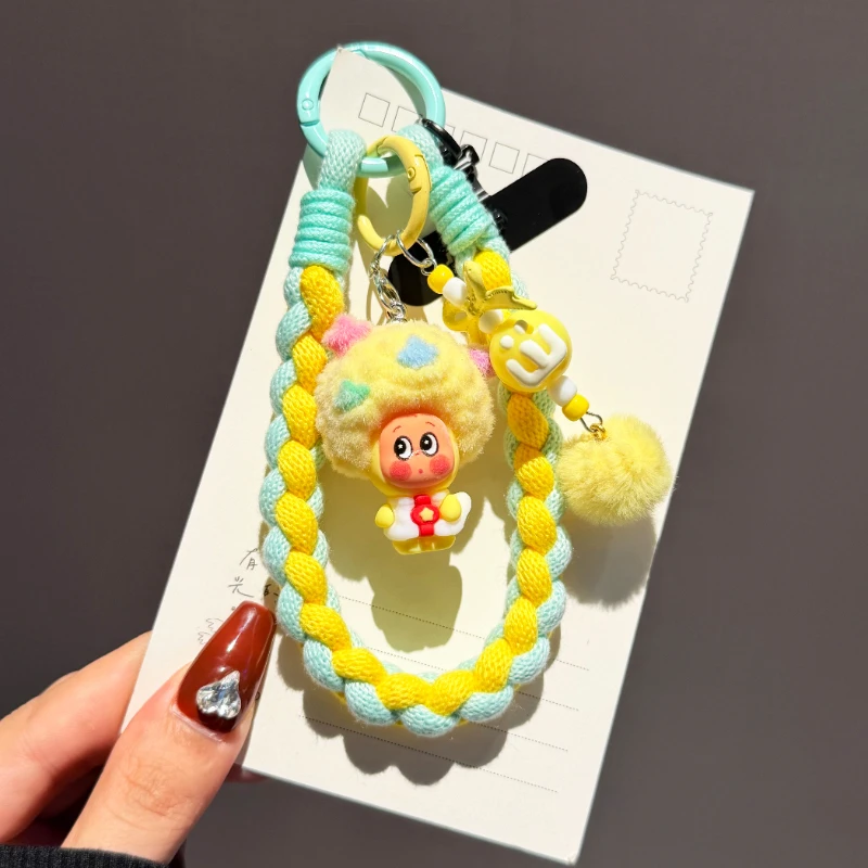 动漫星星人手机挂绳编织手提腕带挂饰编织户外相机手绳防盗手机链