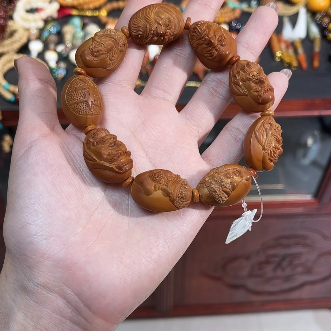 橄榄核手串/手链秒杀大师纯手雕八仙手串