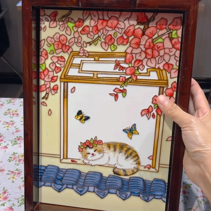 一体款瓷板画艺术作品