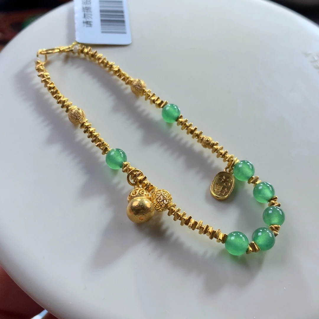 翡翠未镶嵌手链翡翠冰底冰翠绿卡4.60+