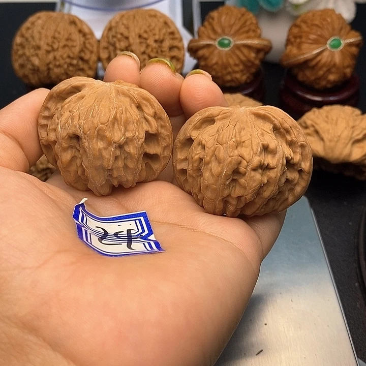 文玩核桃把件45磨盘