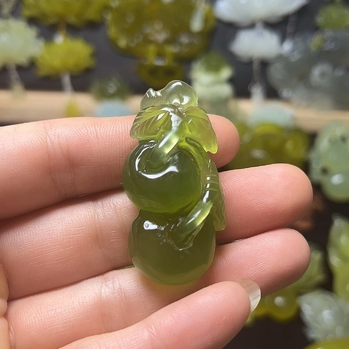 未镶嵌蛇纹石玉发饰