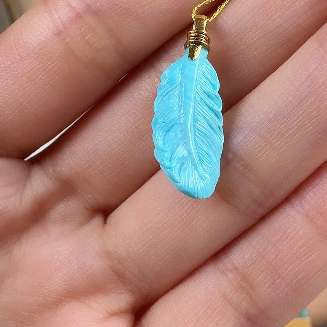 绿松石未镶嵌挂件