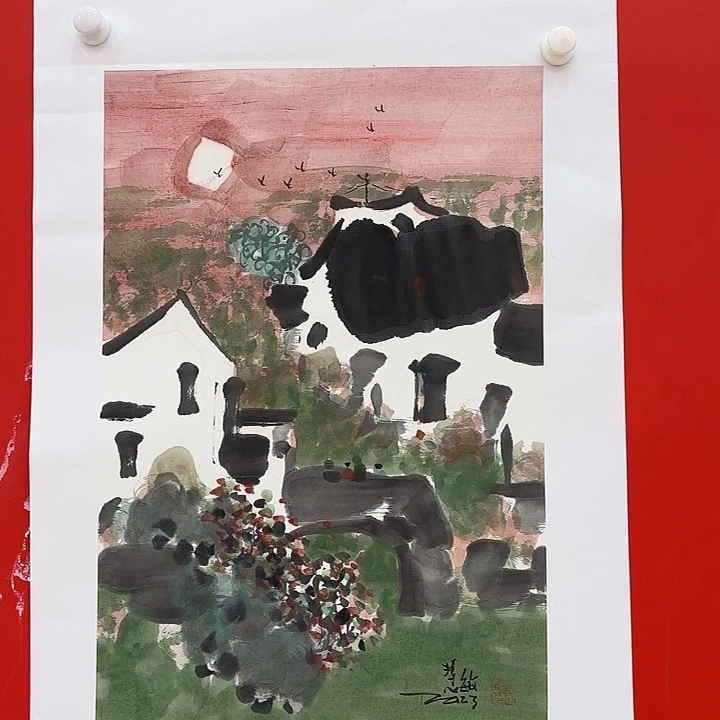 国画朱慧敏老师去伪存真原作