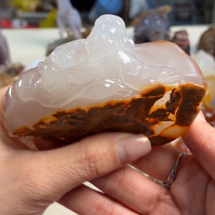 玛瑙/玉髓未镶嵌吊坠(不含链)