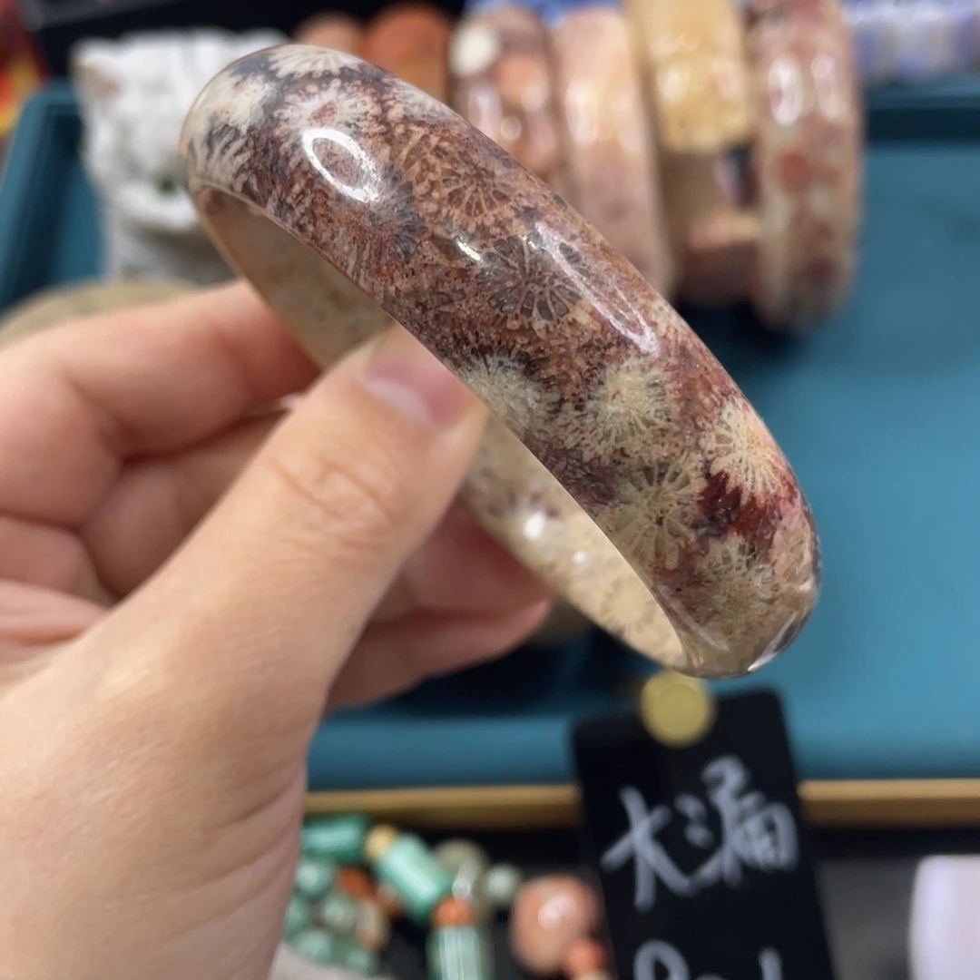 未镶嵌手镯硅化玉