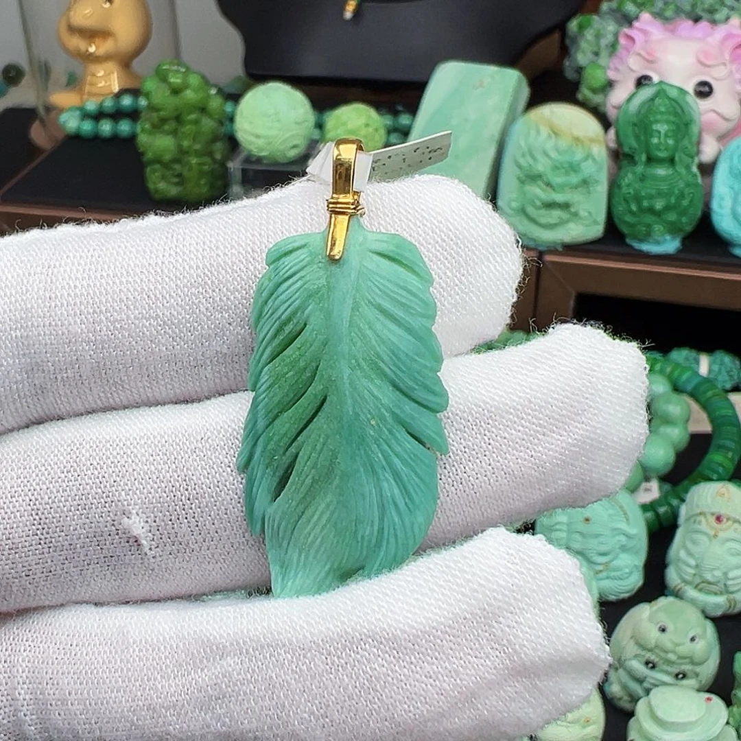 绿松石未镶嵌绿松石主播璐璐