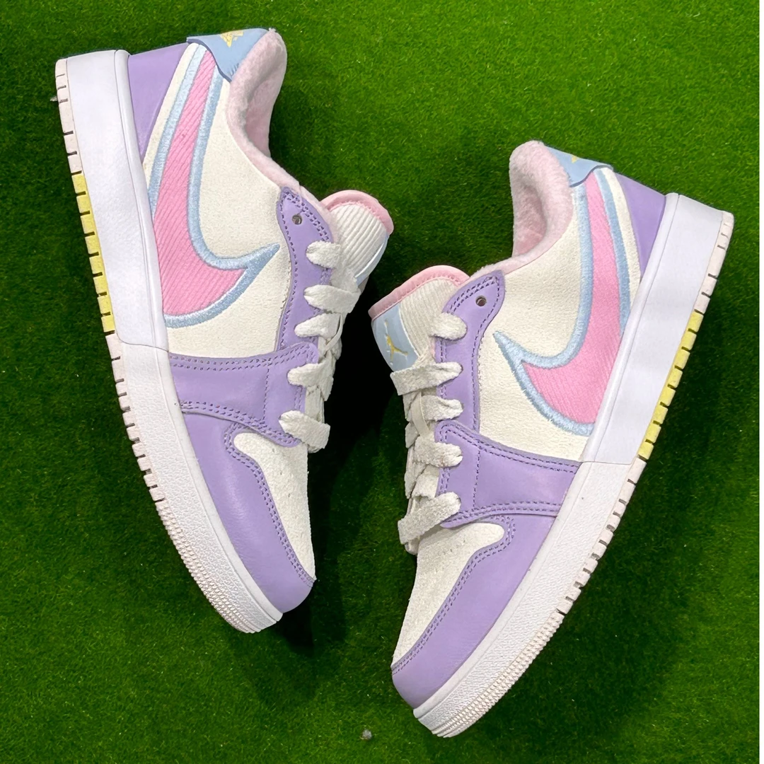 NIKE/耐克官方正品AJ1（GS）星黛露低帮运动休闲鞋 IM6668-161