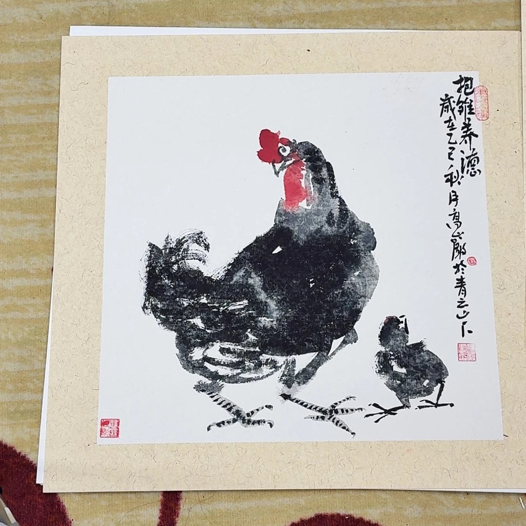 国画50卡纸手绘作品