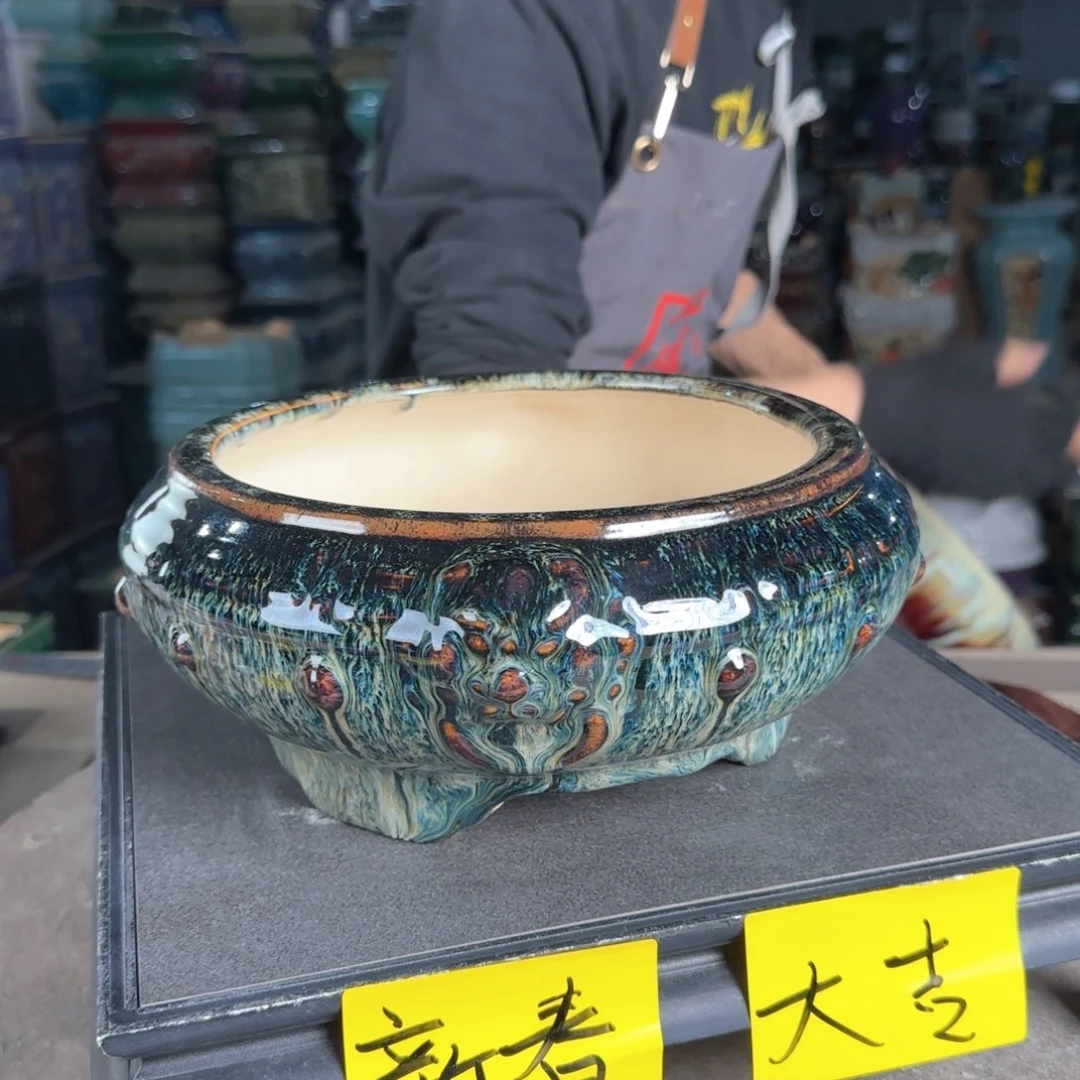 一风堂石湾花盆。微瑕