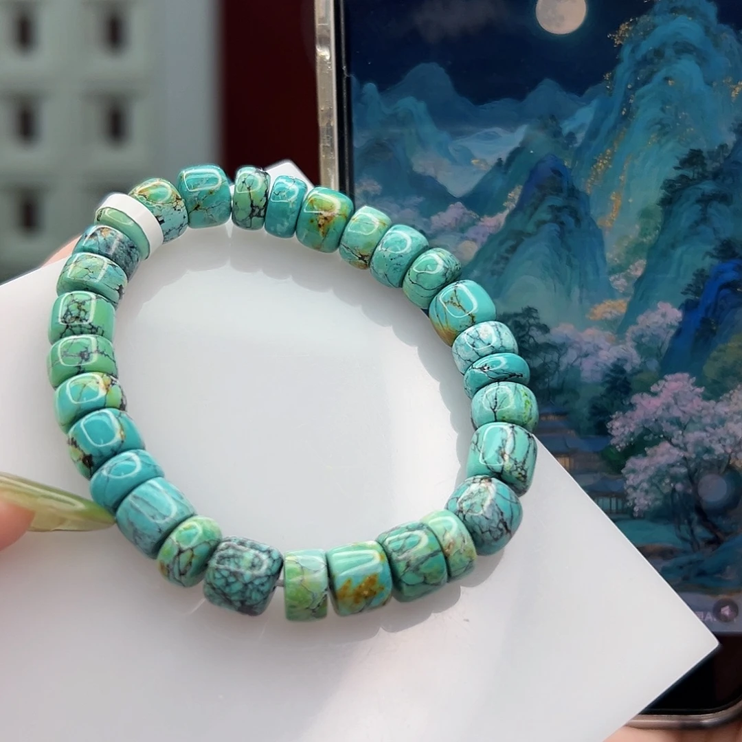 美***我绿松石未镶嵌珠宝奇石