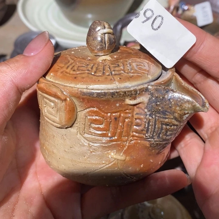 柴烧裸烧纯手工制作瑕疵瑕疵