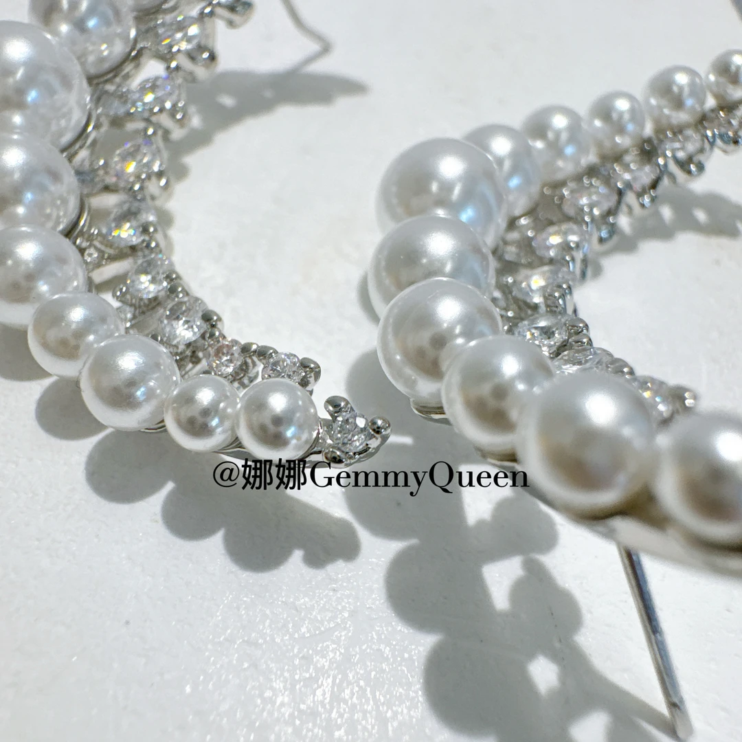 铜合金合成锆石耳饰 娜娜GemmyQueen耳环GQ05980