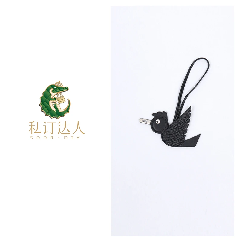 2025年新款女士真皮时尚鳄鱼皮/鸵鸟皮挂件