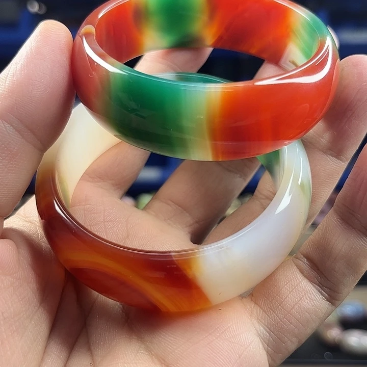 玛瑙未镶嵌手镯T15盐多样发其一