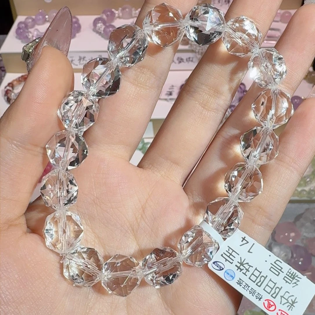 水晶手串未镶嵌白水晶