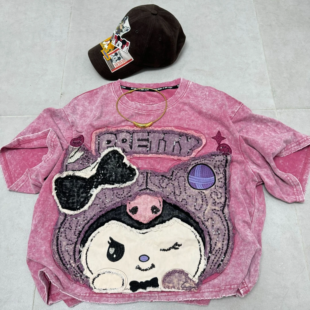 2025夏季重工新款库洛米T恤 121