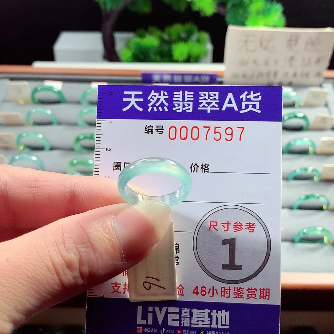 翡翠戒指未镶嵌16号