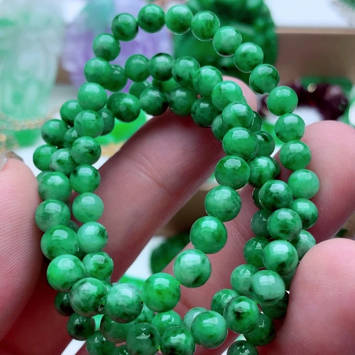 翡翠未镶嵌毛衣链