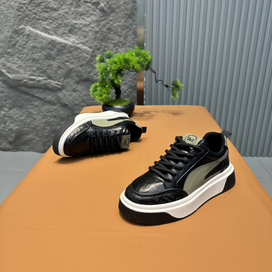 鞋不剩挣潮鞋515男士透气鞋薄款拼色圆头时尚休闲鞋潮鞋运动男鞋