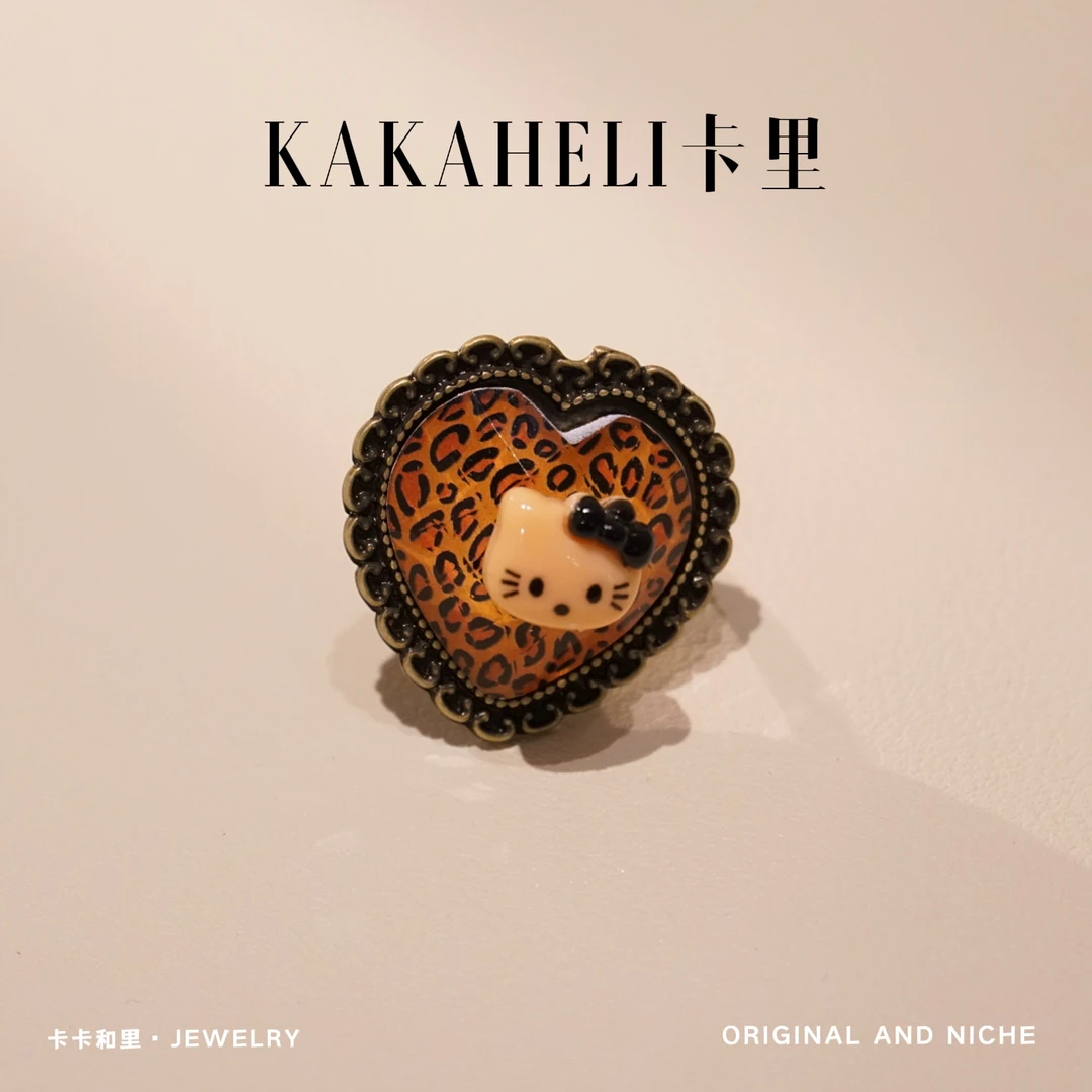 铜合金戒指 性感豹纹KT戒指 A324