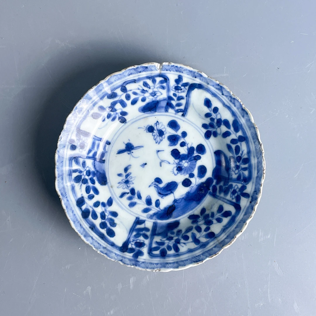 M25KS000808 - 清康熙青花花卉纹小盘1