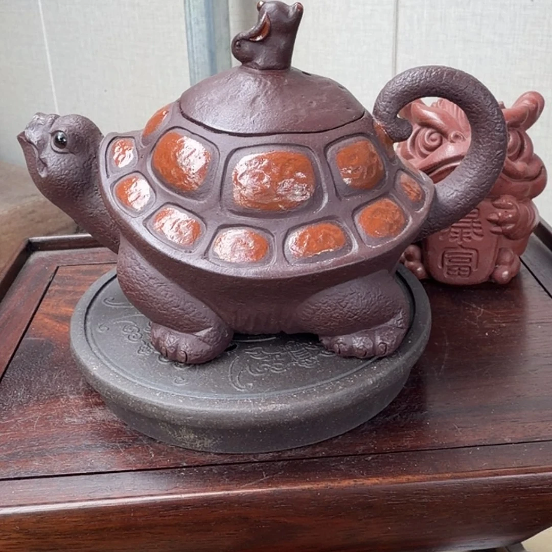 乌龟壶150cc紫泥壶