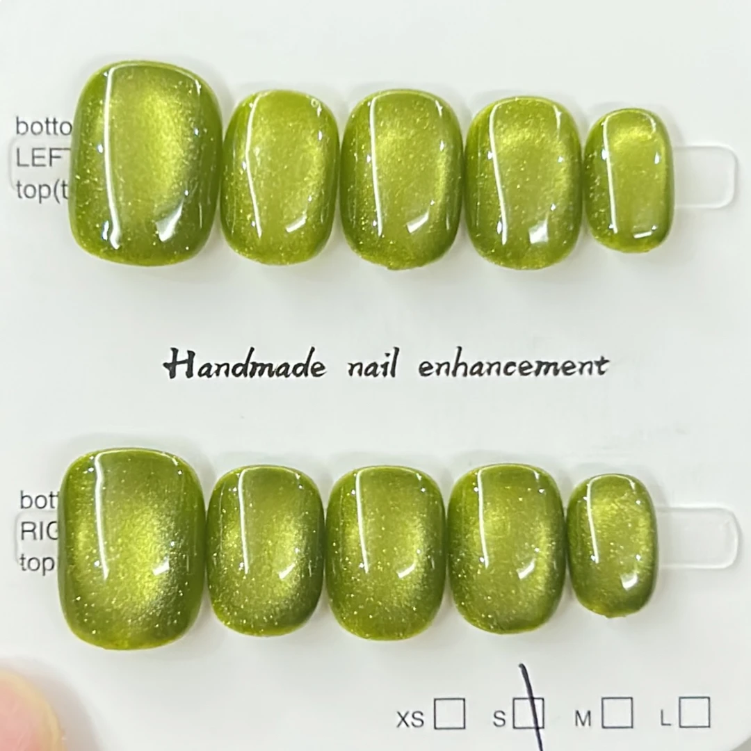 【菜菜】超短短方圆豆豆手工穿戴甲