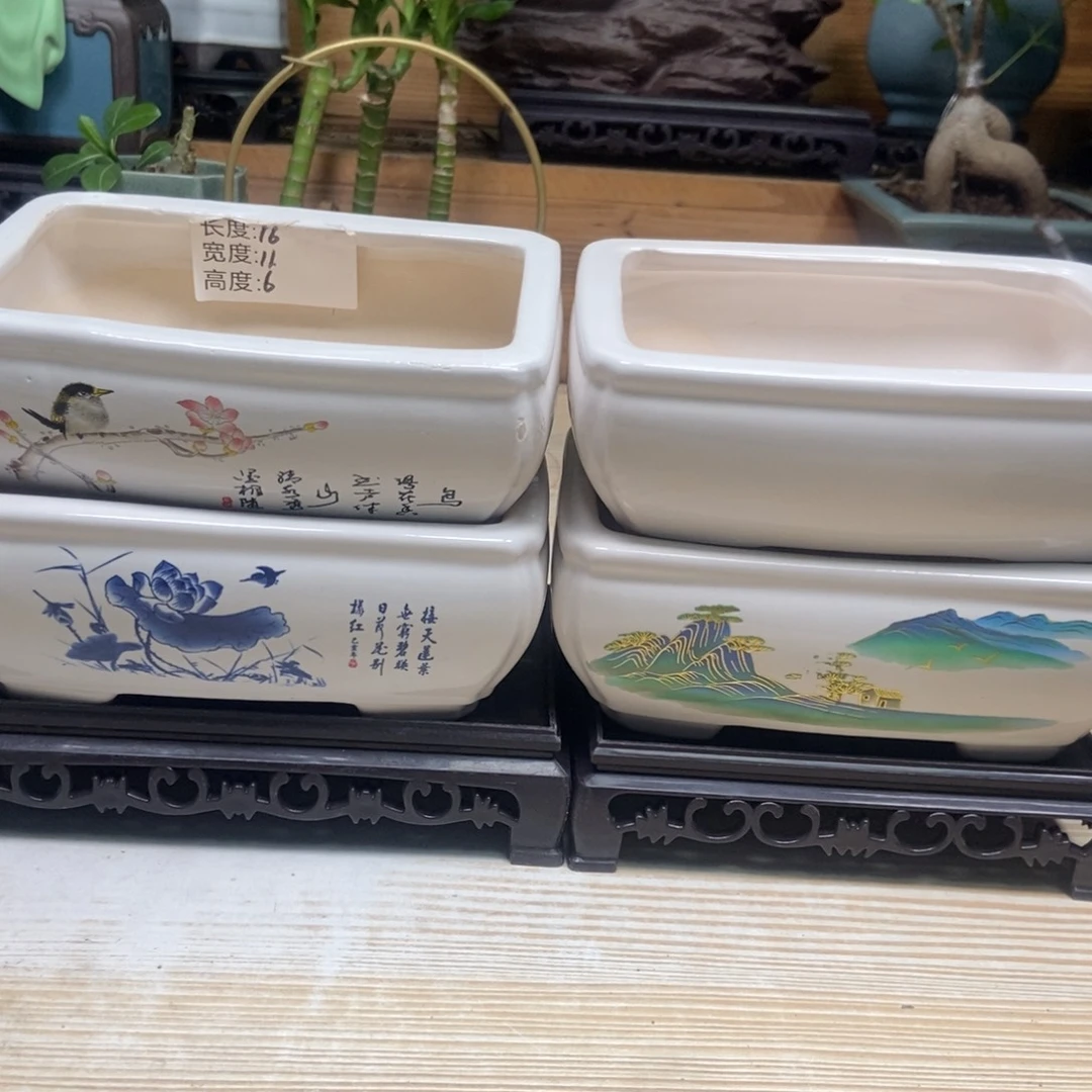 瓷片陶瓷花盆陶瓷艺术