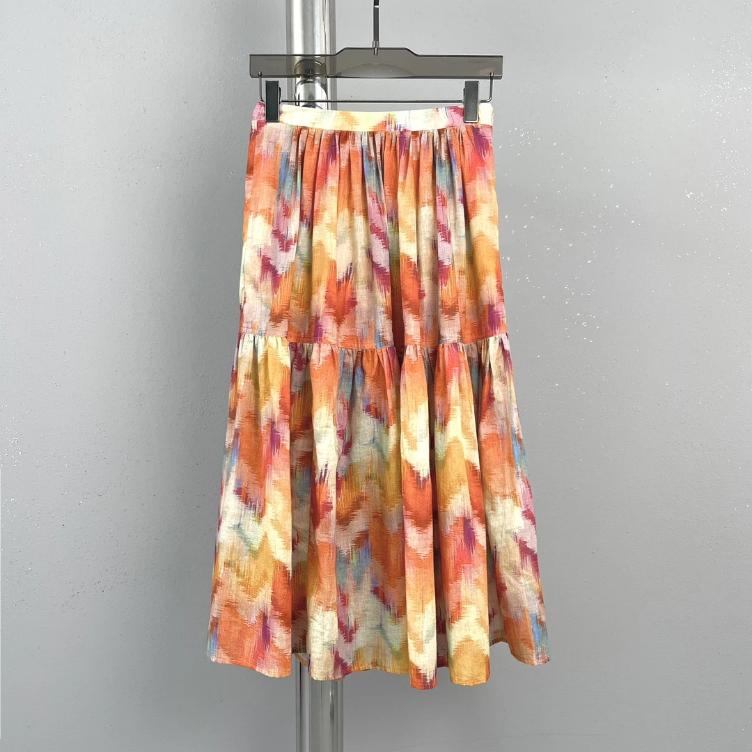 【0112】花色长半裙