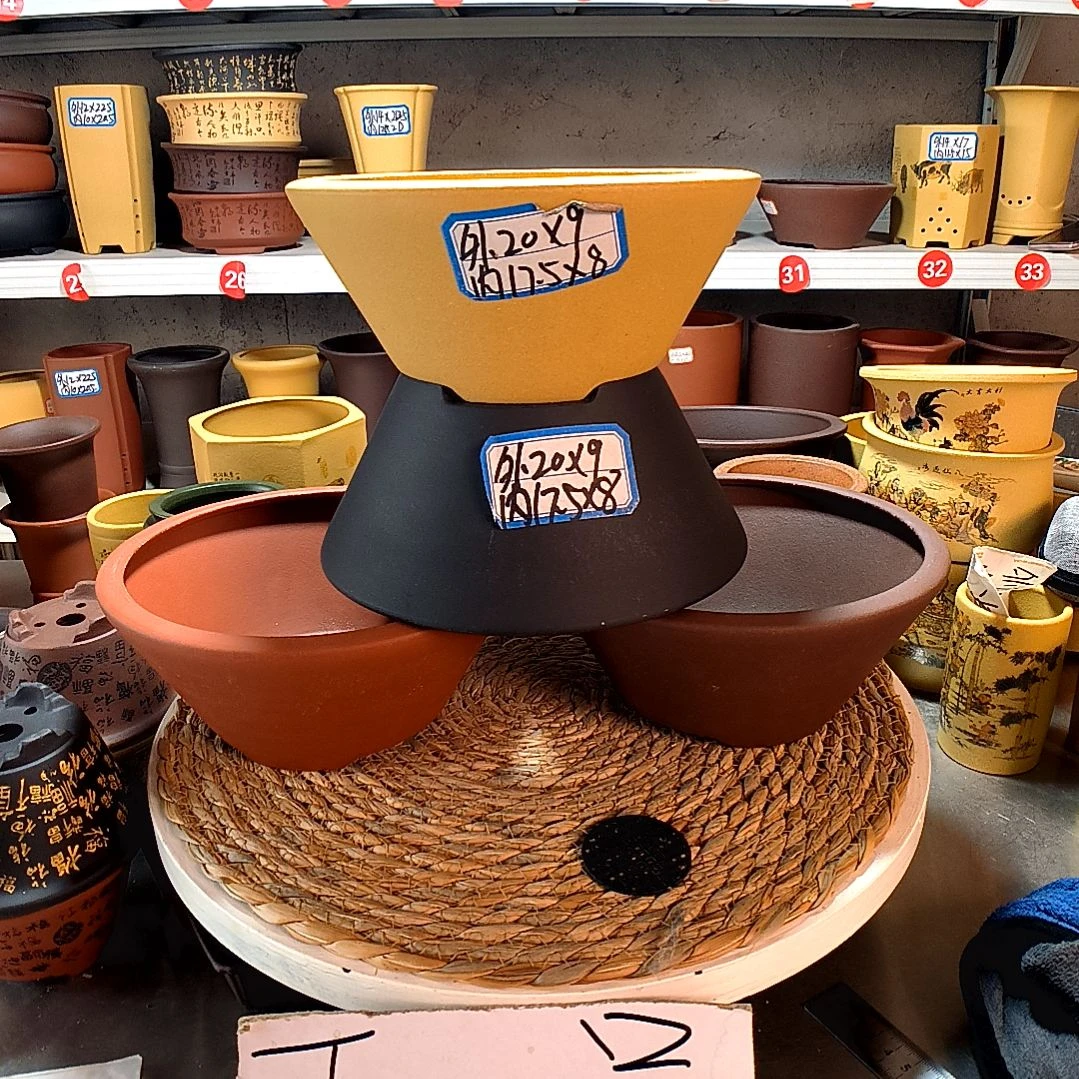 宜兴紫砂花盆13467