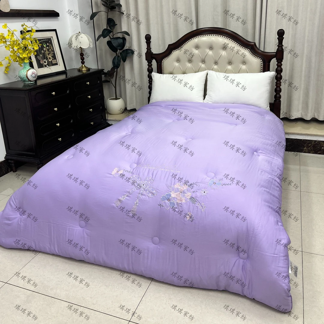 精品新款冬被子--紫刺绣 200*230（约8斤）1