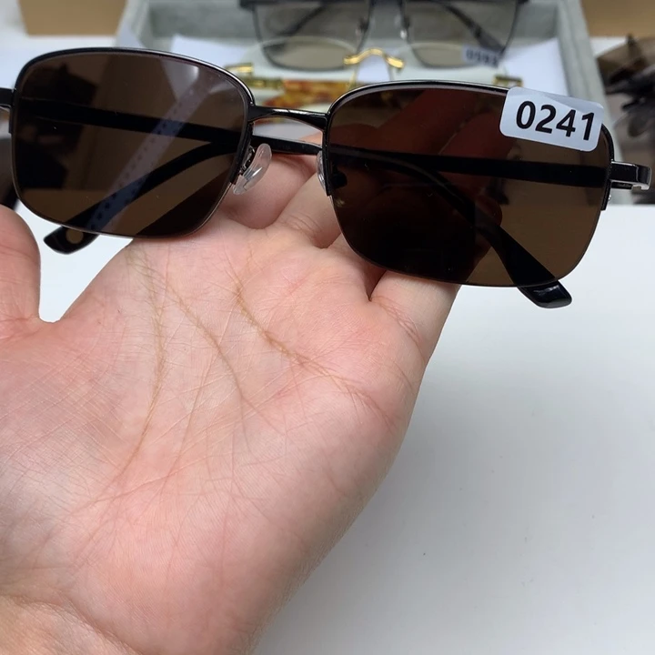 一体款半框茶水晶0241