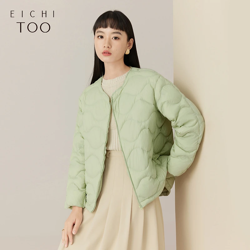 爱居兔石墨烯可拆卸设计多色轻薄羽绒服EWRAD4N701A