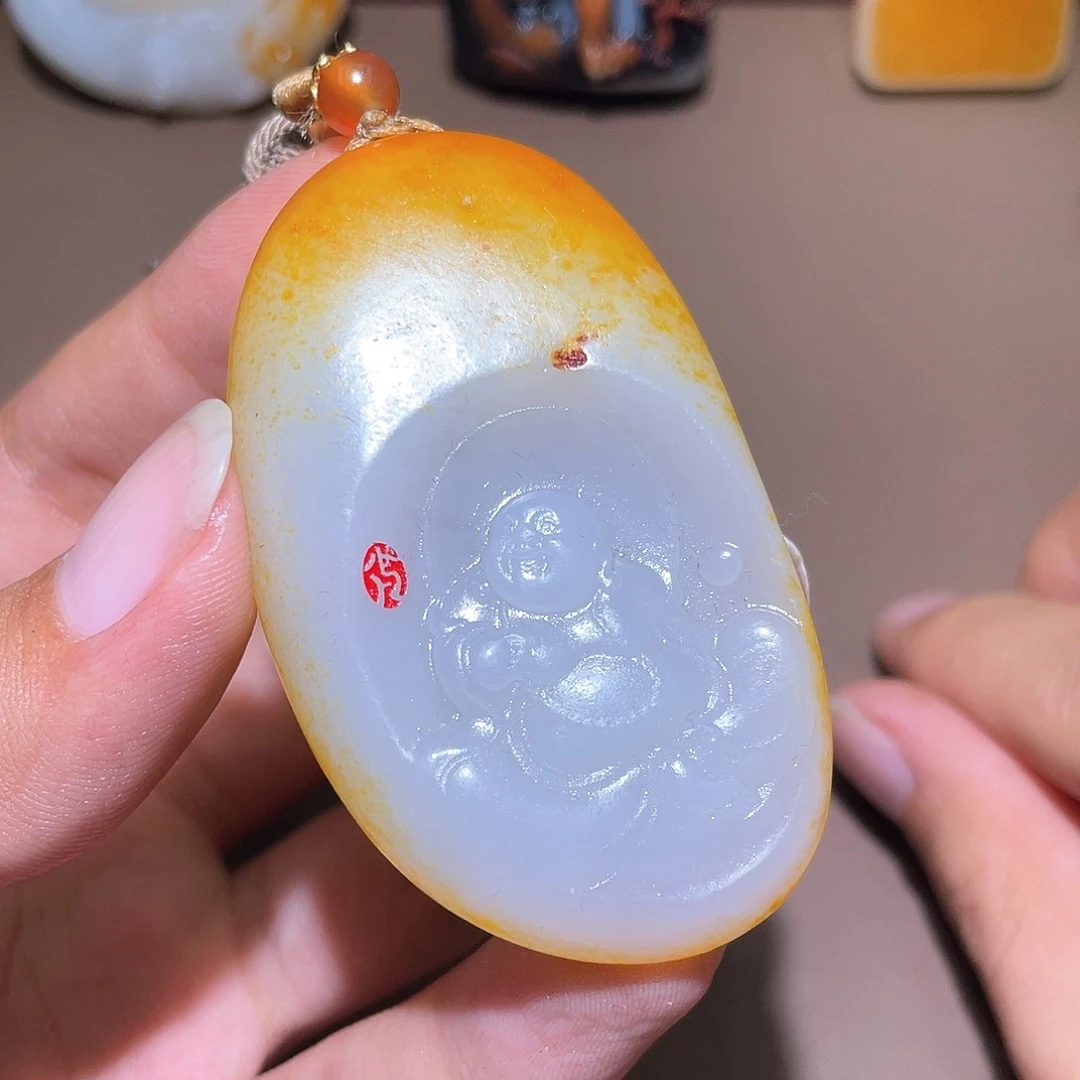 和田玉未镶嵌挂件Y