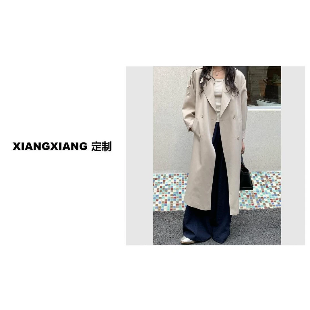 香香老板娘定制经典腰带款风衣外套#36192