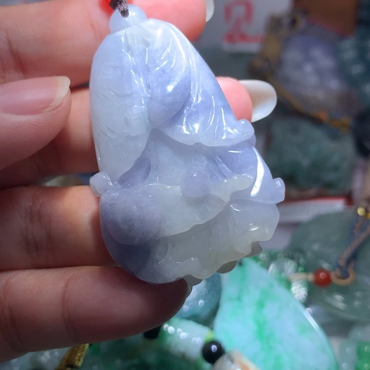 翡翠项链未镶嵌保真天然A货翡翠