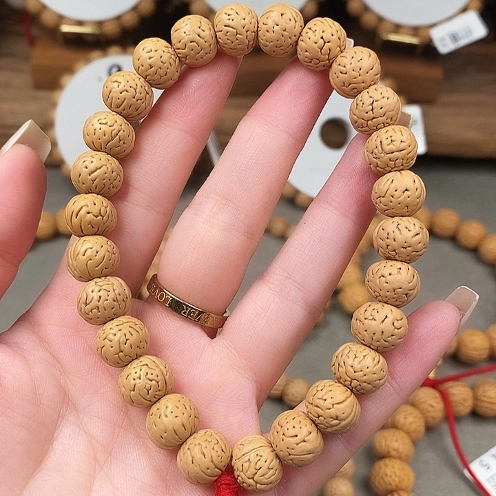 九***思文玩核桃手串无名奶油11尺寸误差0.5之间