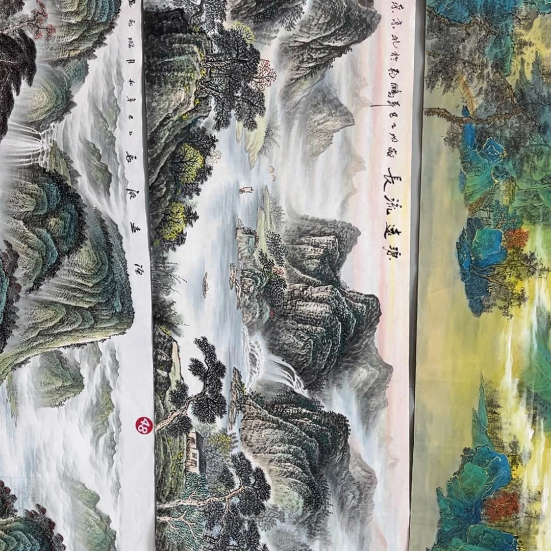 国画浮*宣纸手绘，s g z p