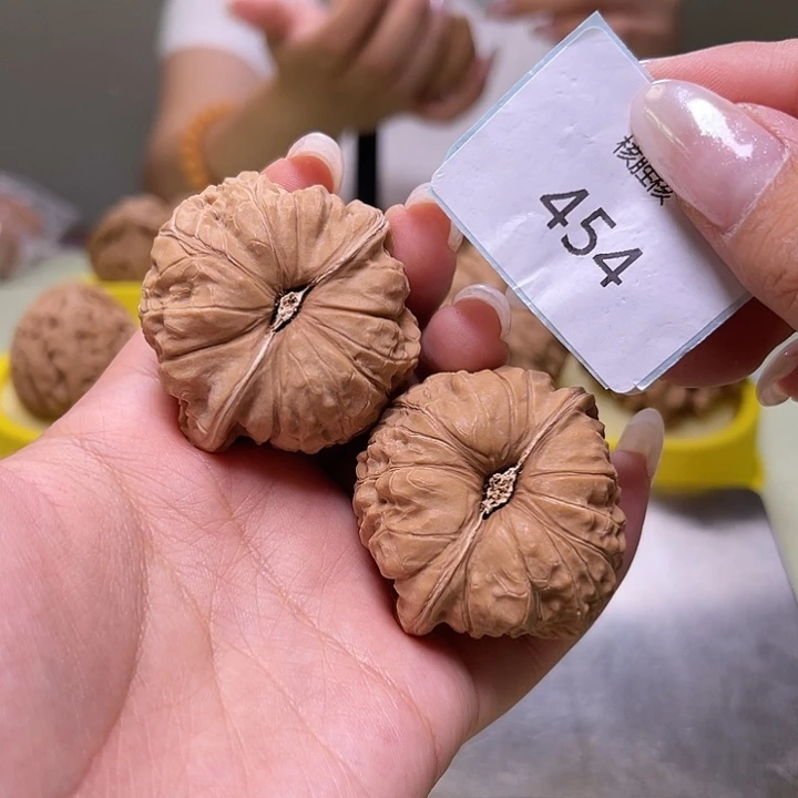 文玩核桃把件南瓜墩43.454