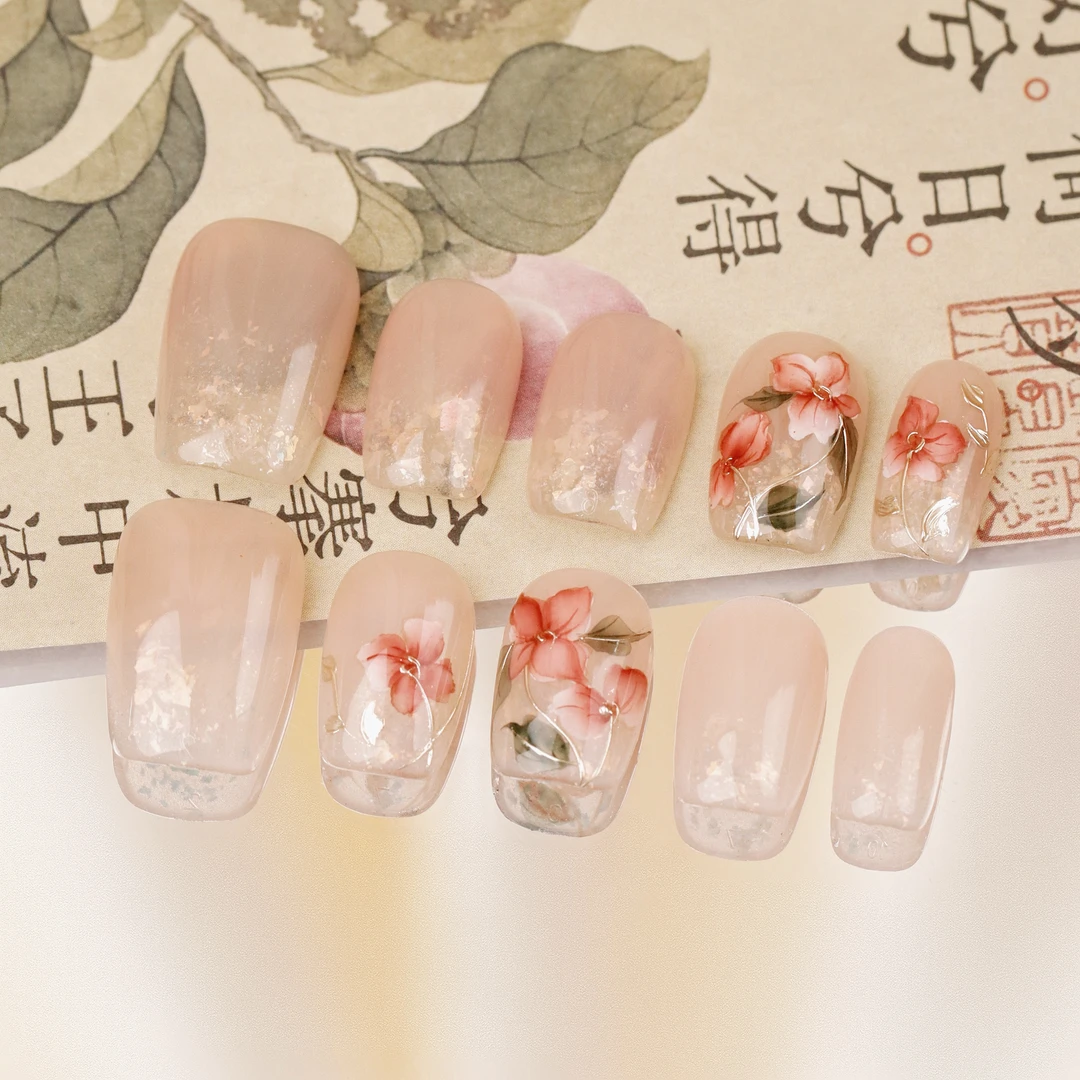 郭小双穿戴甲【手绘款】全华版手工穿戴甲10片盒装-S21559