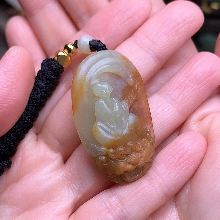 岫岩河磨玉（透闪石质玉）挂件未镶嵌b****i