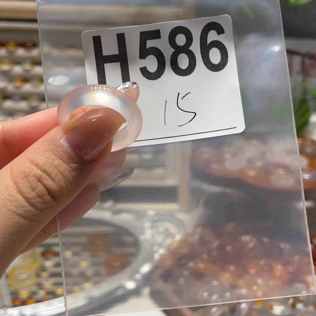 合金戒圈玛瑙/玉髓586