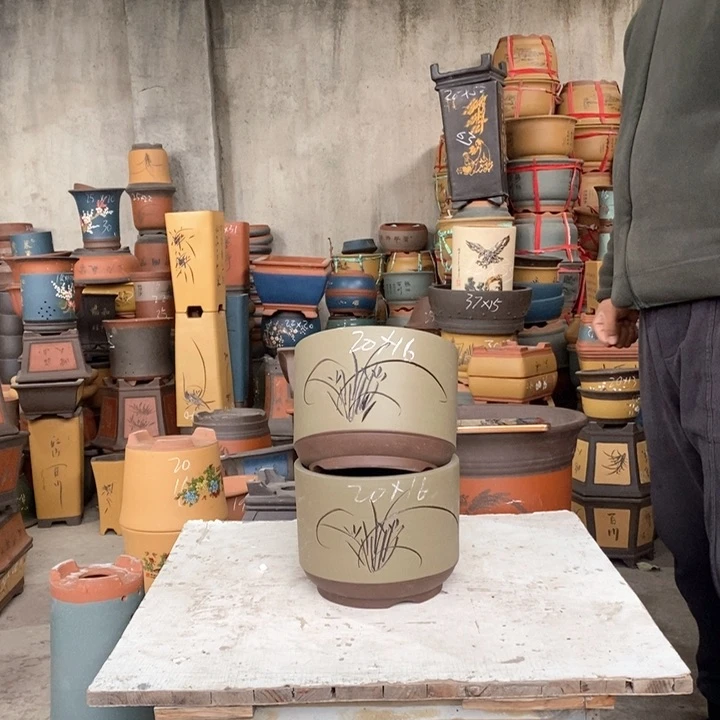 紫砂花盆紫砂花盆