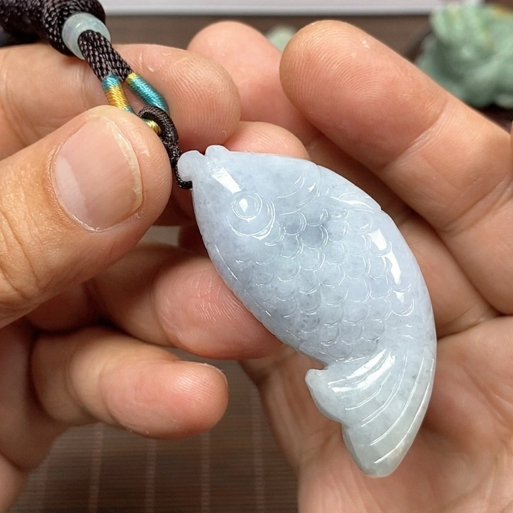 颈饰未镶嵌翡翠天然翡翠玉A货配证书